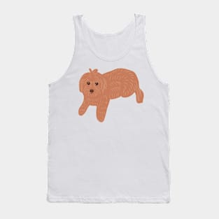 Brown Maltipoo Tank Top